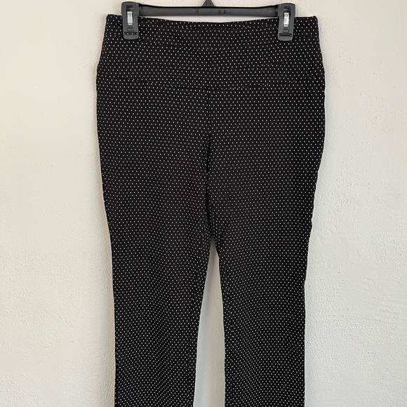 URBAN Diction Woman BlackPolka Dots High Waist Straight Leg Pant, Size 10 - Picture 6 of 6